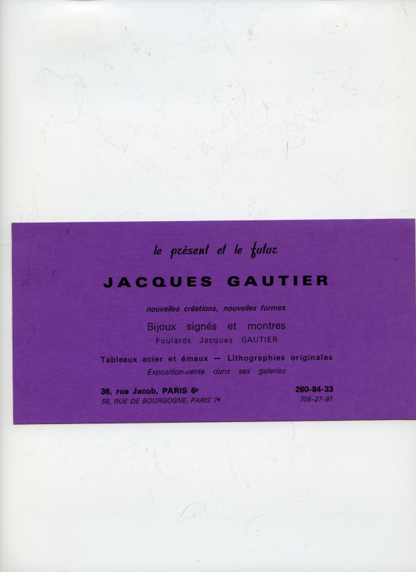 Jacques Gautier - Création et bijoux