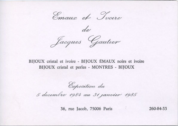 Jacques Gautier - Création et bijoux