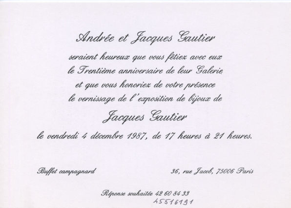 Jacques Gautier - Création et bijoux