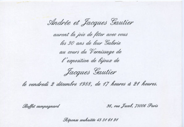 Jacques Gautier - Création et bijoux